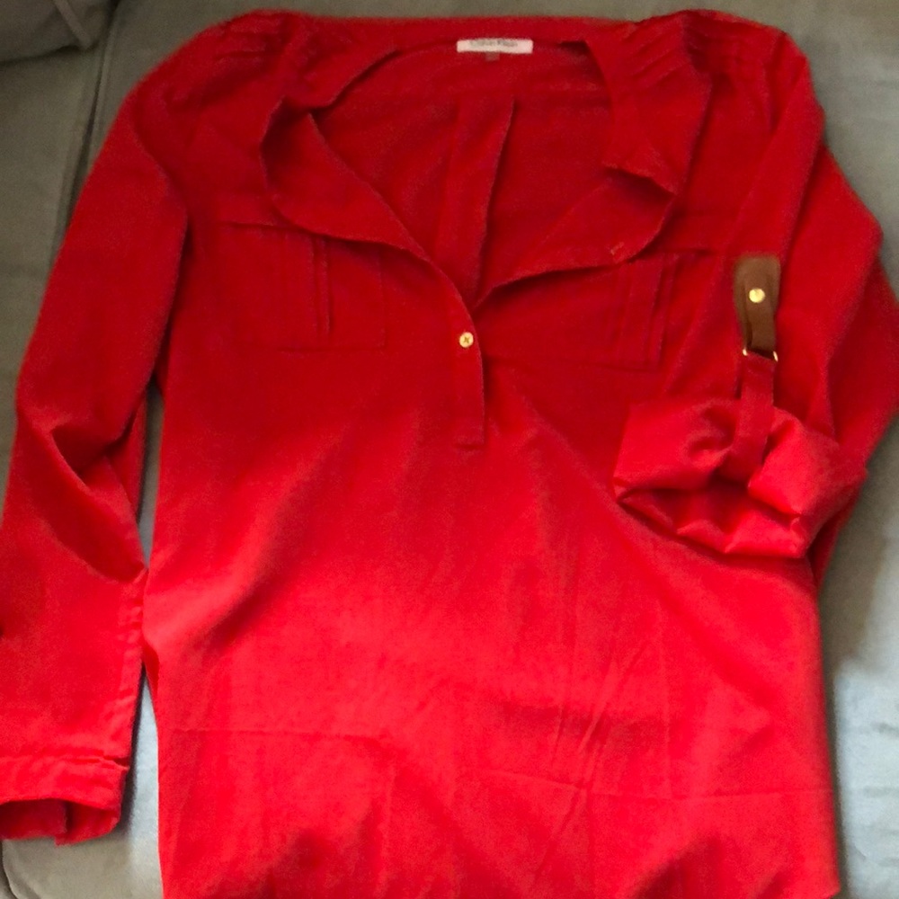 Calvin Klein Red Blouse